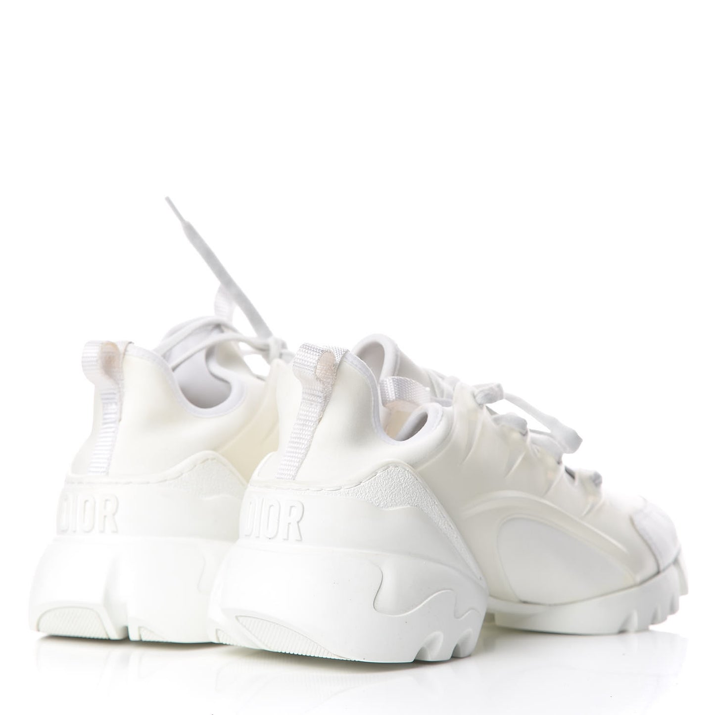 Technical Fabric Rubber Womens D-Connect Sneakers 38.5 White