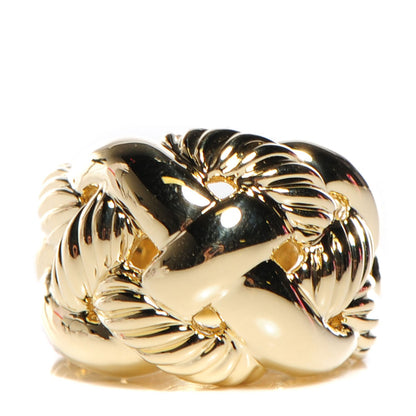 David Yurman 18K Yellow Gold Wide Woven Cable Ring 7 1 of 3