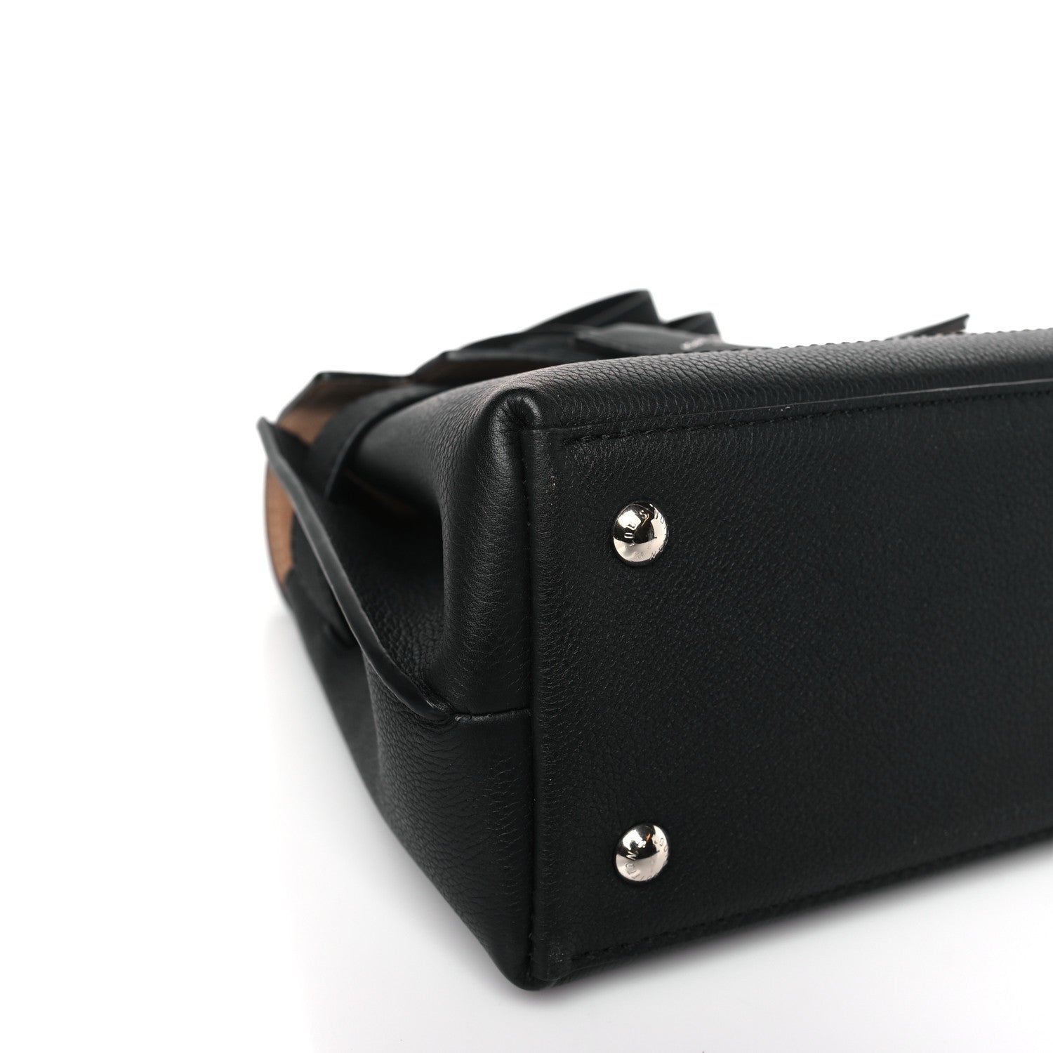 Louis Vuitton Calfskin Lockme Ever BB Black 7 of 8
