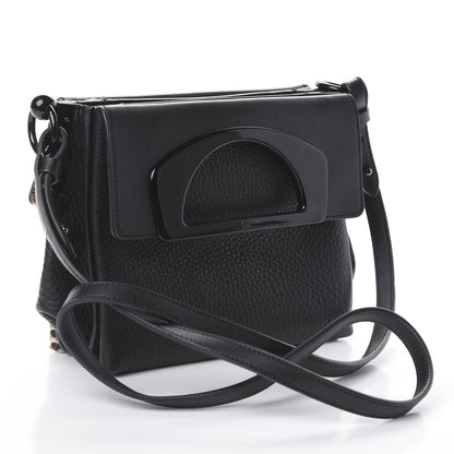 Christian Louboutin Calf Hair Leopard Print Passage Messenger Bag Black 2 of 8