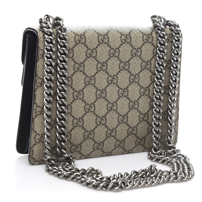 Gucci GG Supreme Monogram Mini Dionysus Shoulder Bag Black 3 of 11