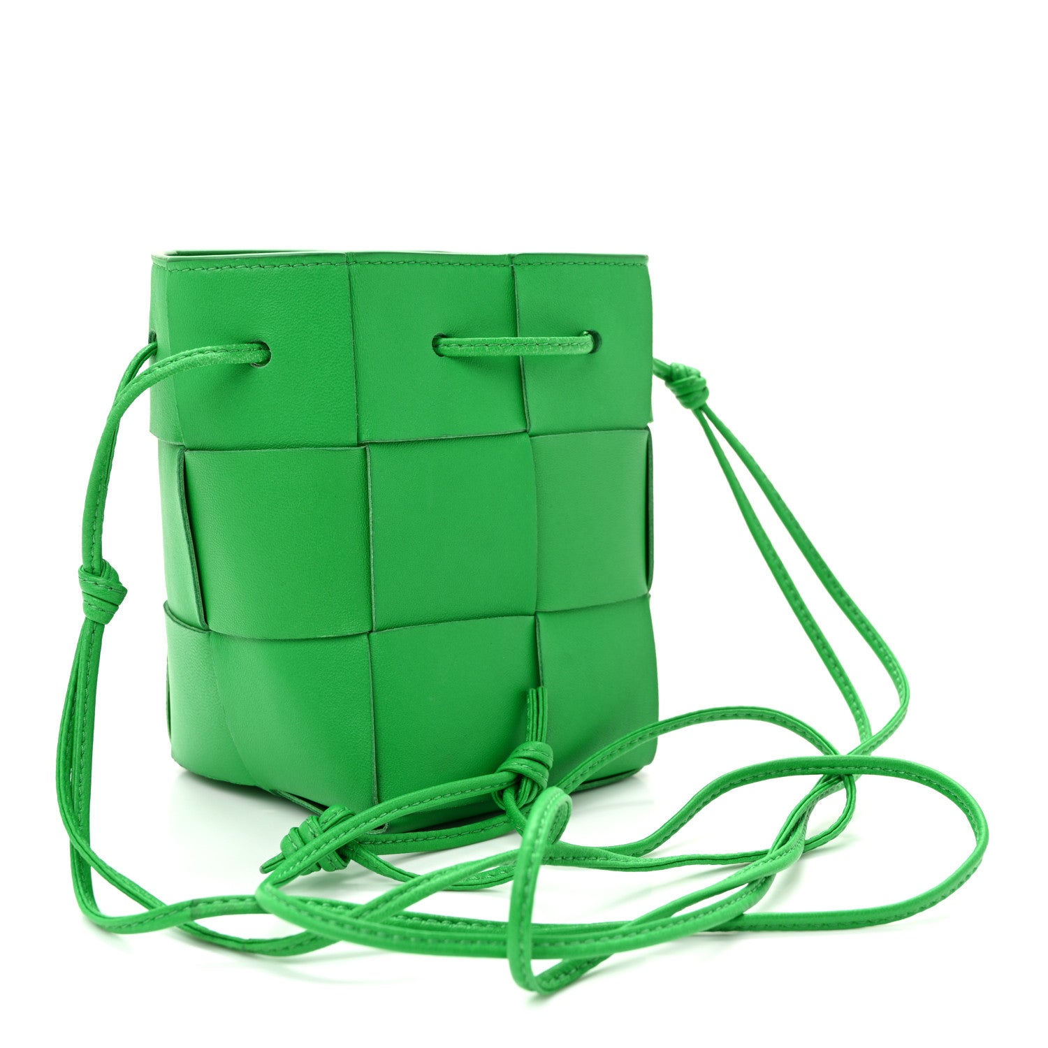 Bottega Veneta Nappa Maxi Intrecciato Mini Cassette Bucket Bag Parakeet 3 of 9