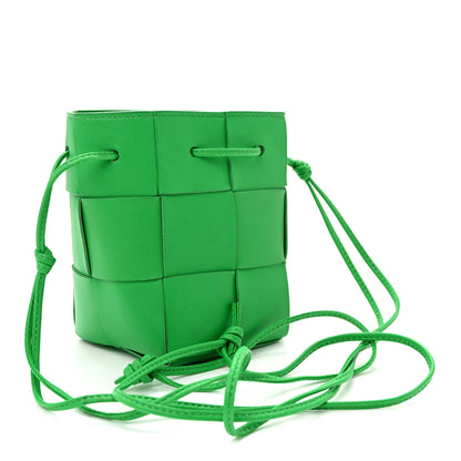 Bottega Veneta Nappa Maxi Intrecciato Mini Cassette Bucket Bag Parakeet 3 of 9