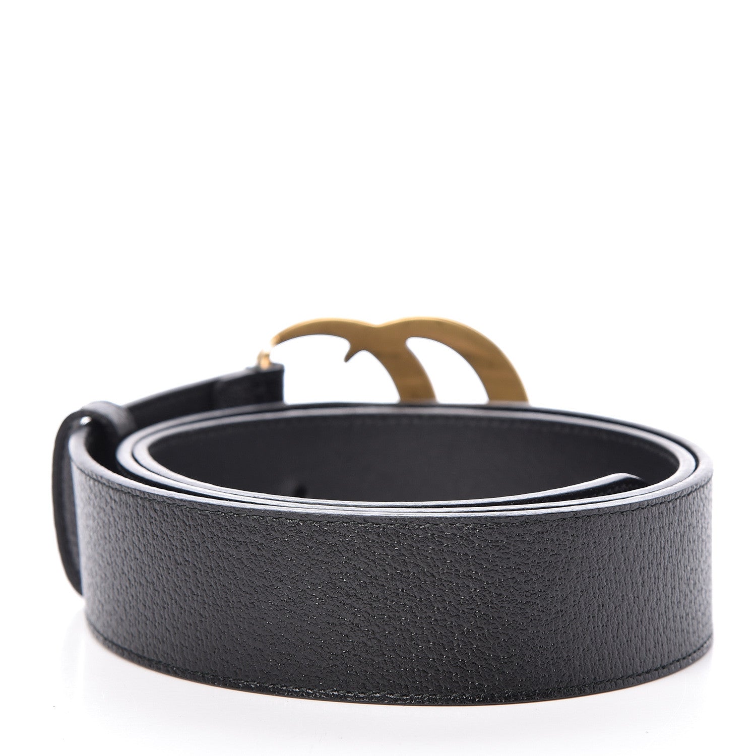 Gucci Textured Calfskin Double G 40mm Belt 95 38 Black 3 of 7
