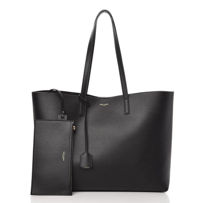 Saint Laurent Calfskin Large Shopping Tote Black 3 of 10