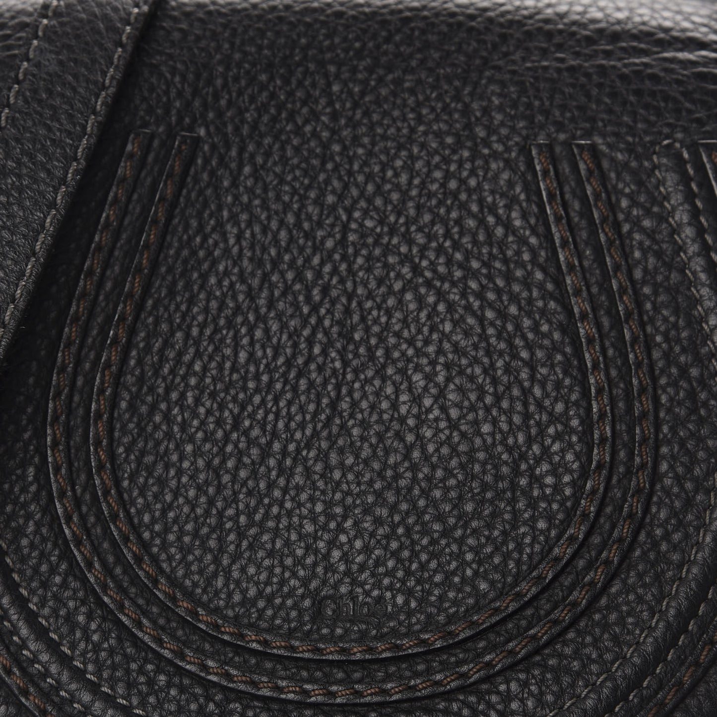 Calfskin Mini Marcie Round Crossbody Bag Black