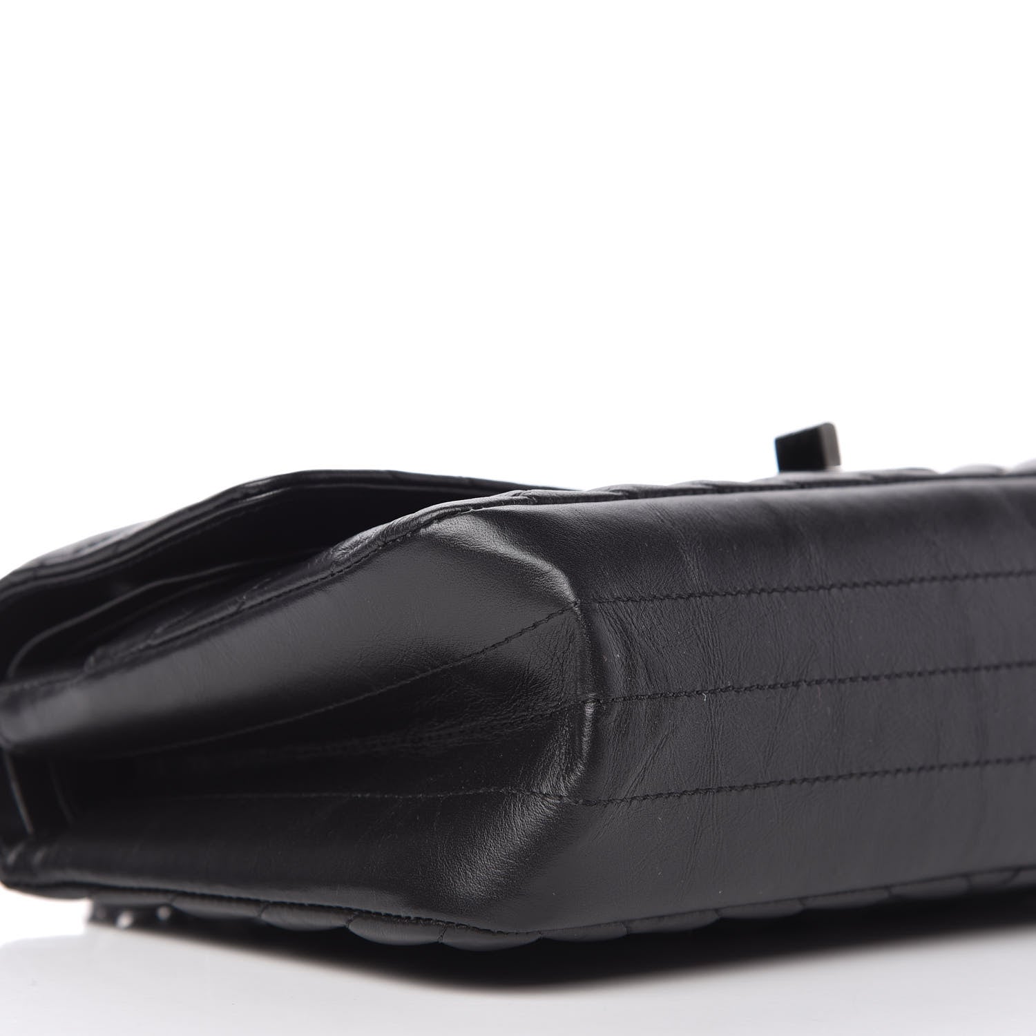 Chanel Aged Calfskin Chevron Quilted 2.55 Reissue 225 Flap So Black 6 of 10