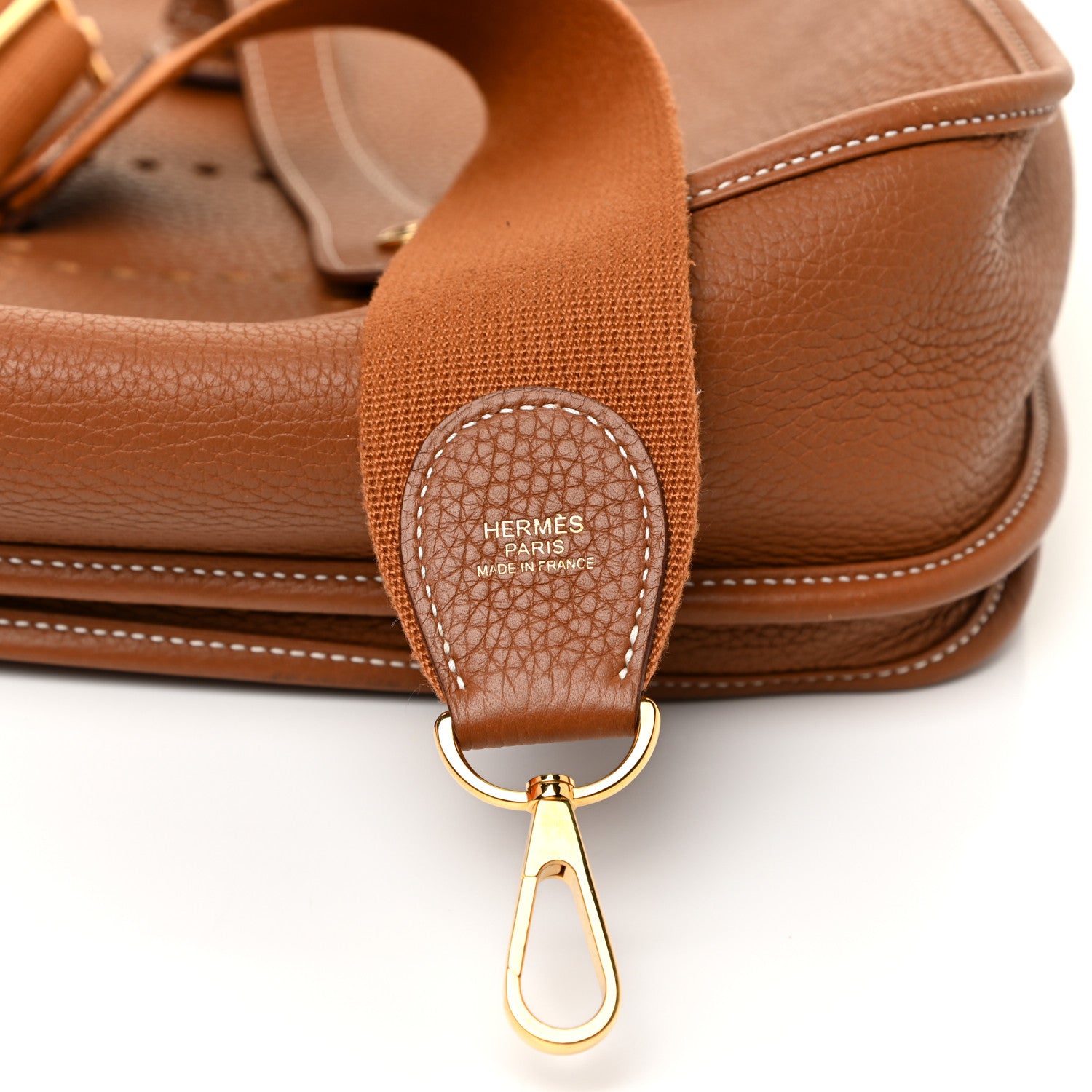 Hermes Taurillon Clemence Evelyne III GM Gold 11 of 12