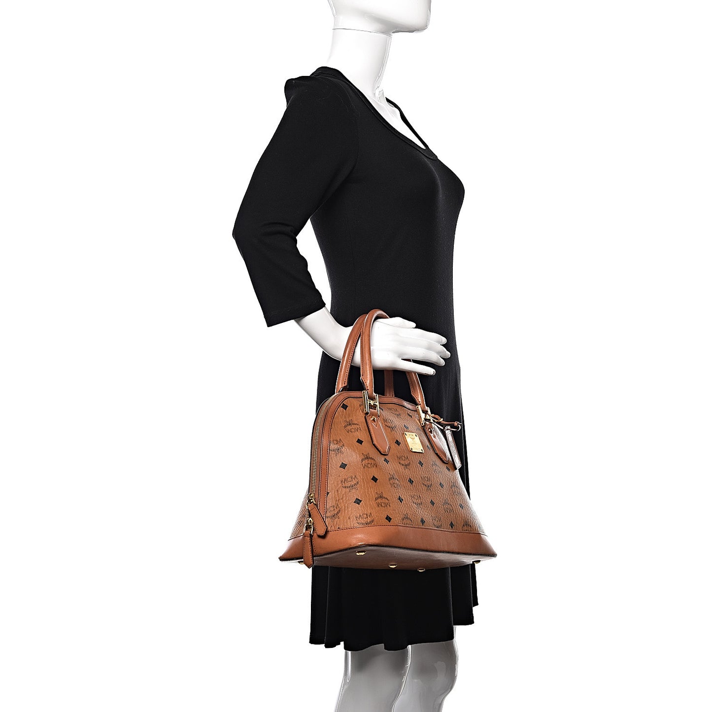 Visetos Heritage Bowler Bag Cognac