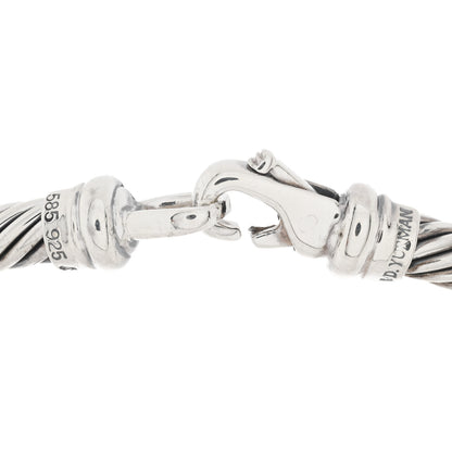 David Yurman Sterling Silver 14K Yellow Gold Cable Metro Collar Necklace 4 of 4