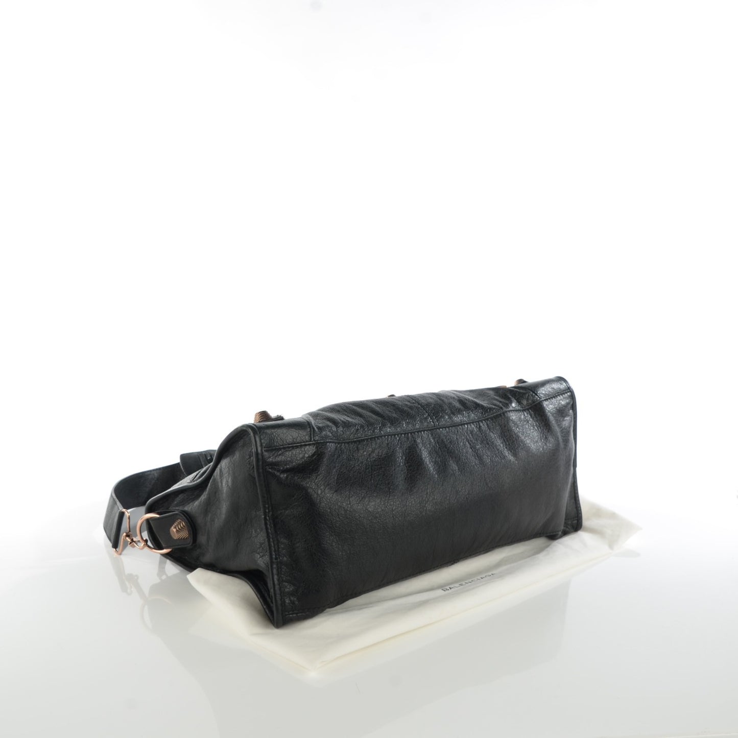 Agneau Giant 21 Rose Gold Hardware Part Time Black