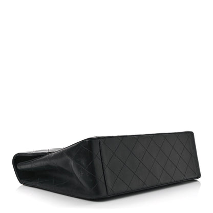 Chanel Lambskin Quilted XL Jumbo Single Flap Black 4 of 12