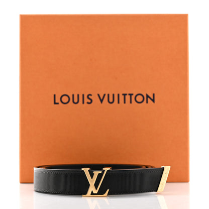 Louis Vuitton Calfskin Embossed LV Initiales Belt 85 34 Black 6 of 6