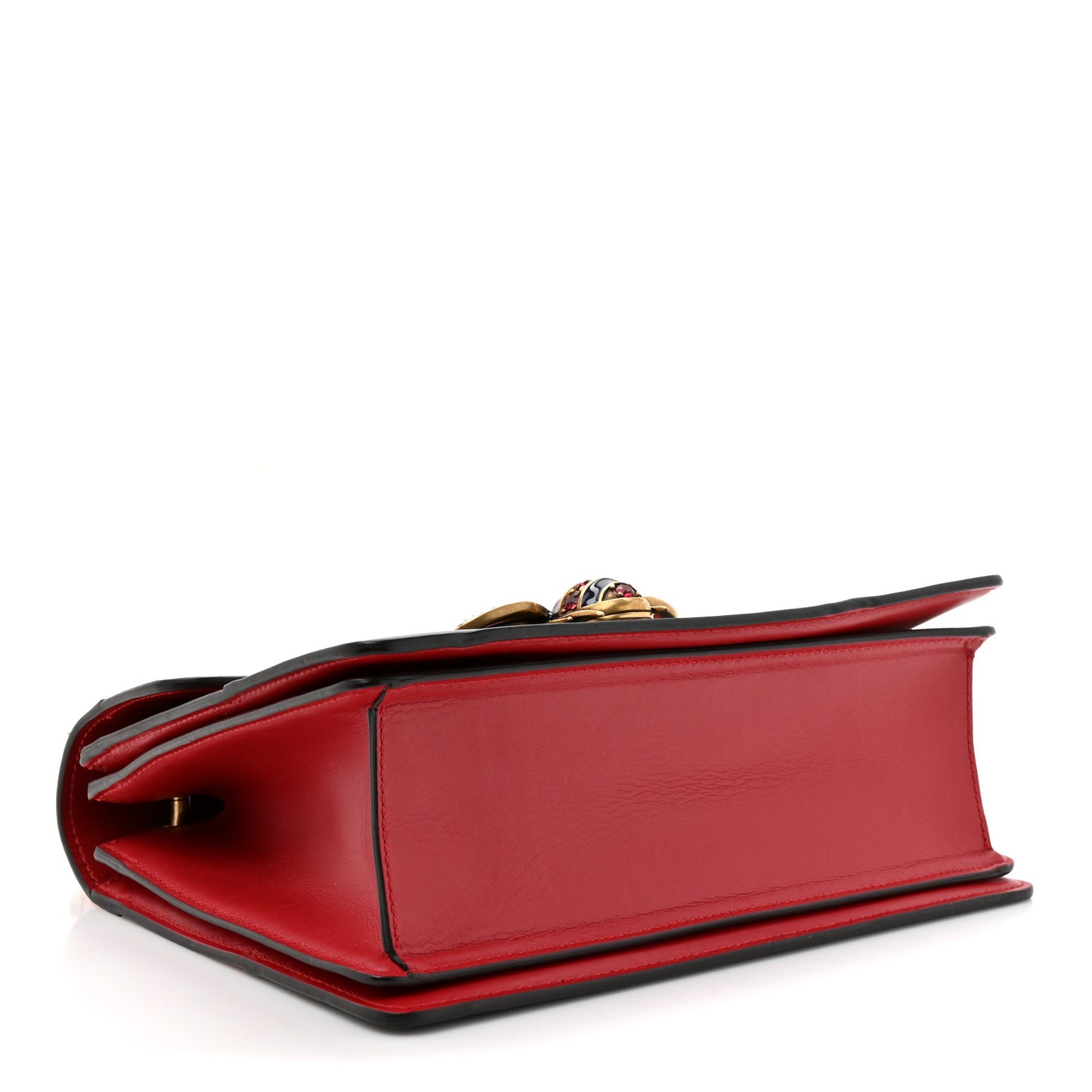 Calfskin Sylvie Web Small Queen Margaret Top Handle Bag Blue Agata Hibiscus Red Mystic White Sugar Pink