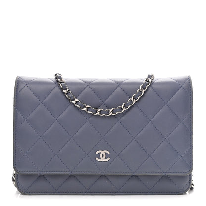 Chanel Lambskin Quilted Wallet On Chain WOC Lavender 1 of 15