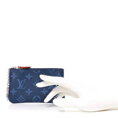 Louis Vuitton Monogram Heritage Key Pouch S Ocean Blue 2 of 7