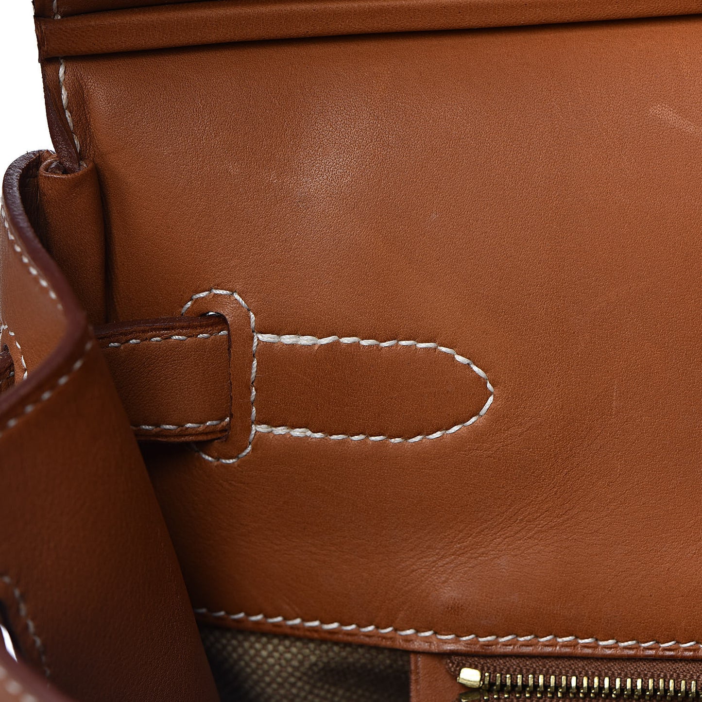 Toile Natural Barenia Flag Birkin 40 Fauve