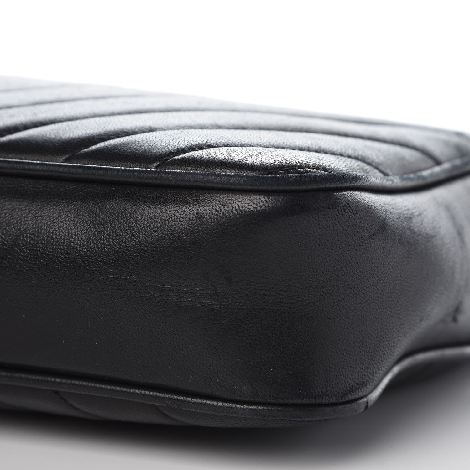 Chanel Lambskin Chevron Quilted Shoulder Bag Black 13 of 15