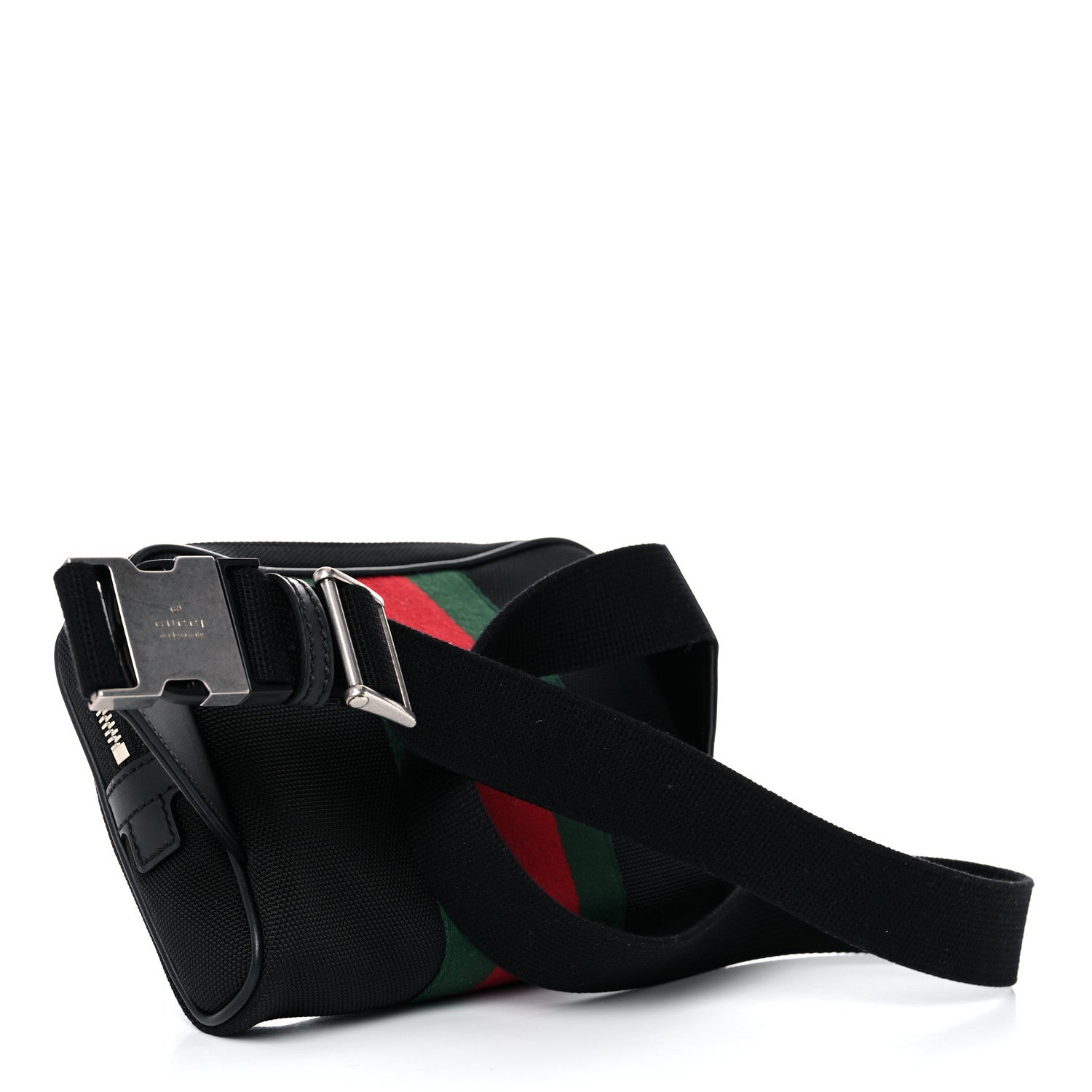 Gucci Canvas Web Slim Belt Bag Black 3 of 11