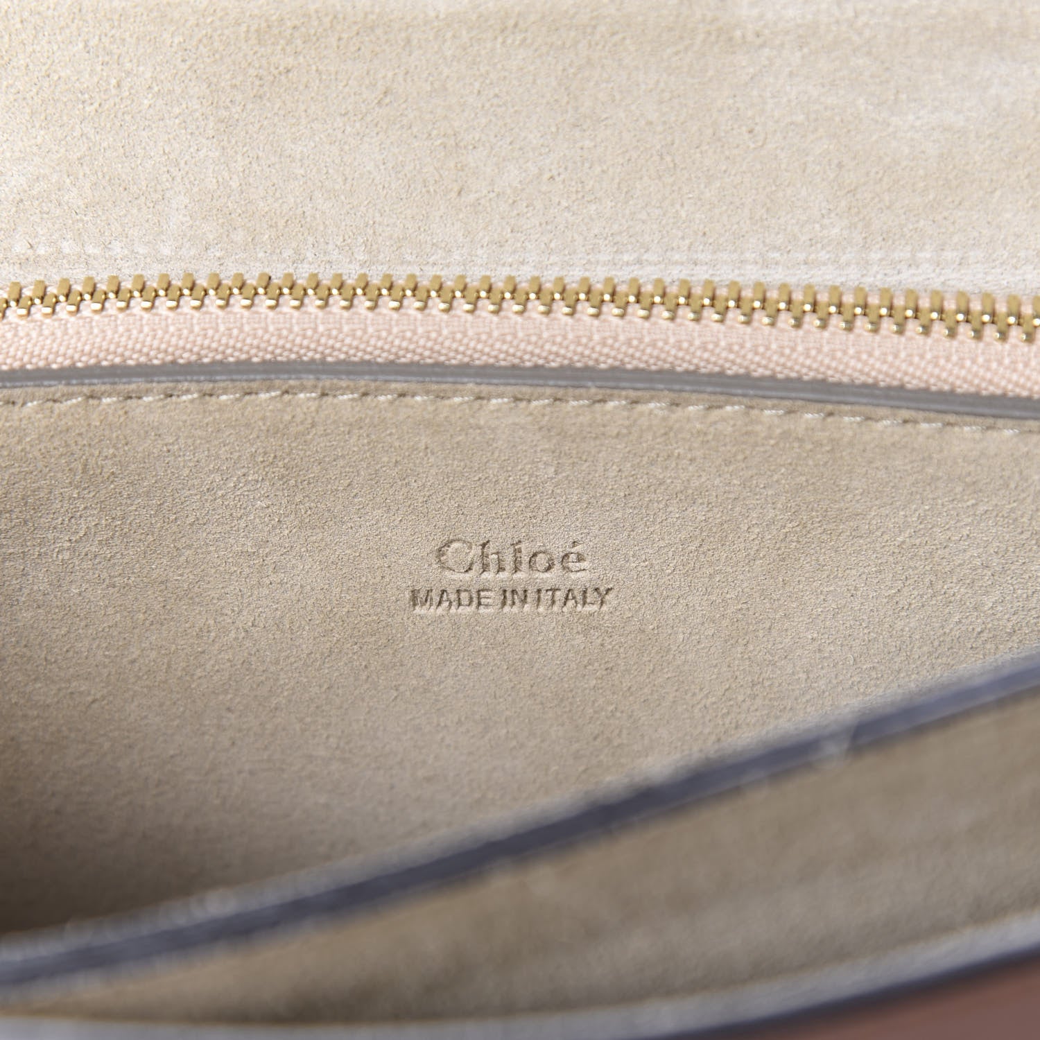 Chloe Suede Calfskin Medium Faye Shoulder Bag Tobacco 9 of 11