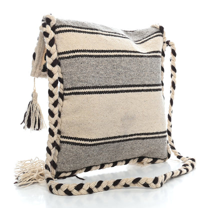 Saint Laurent Wool Flat Messenger Beige 2 of 11