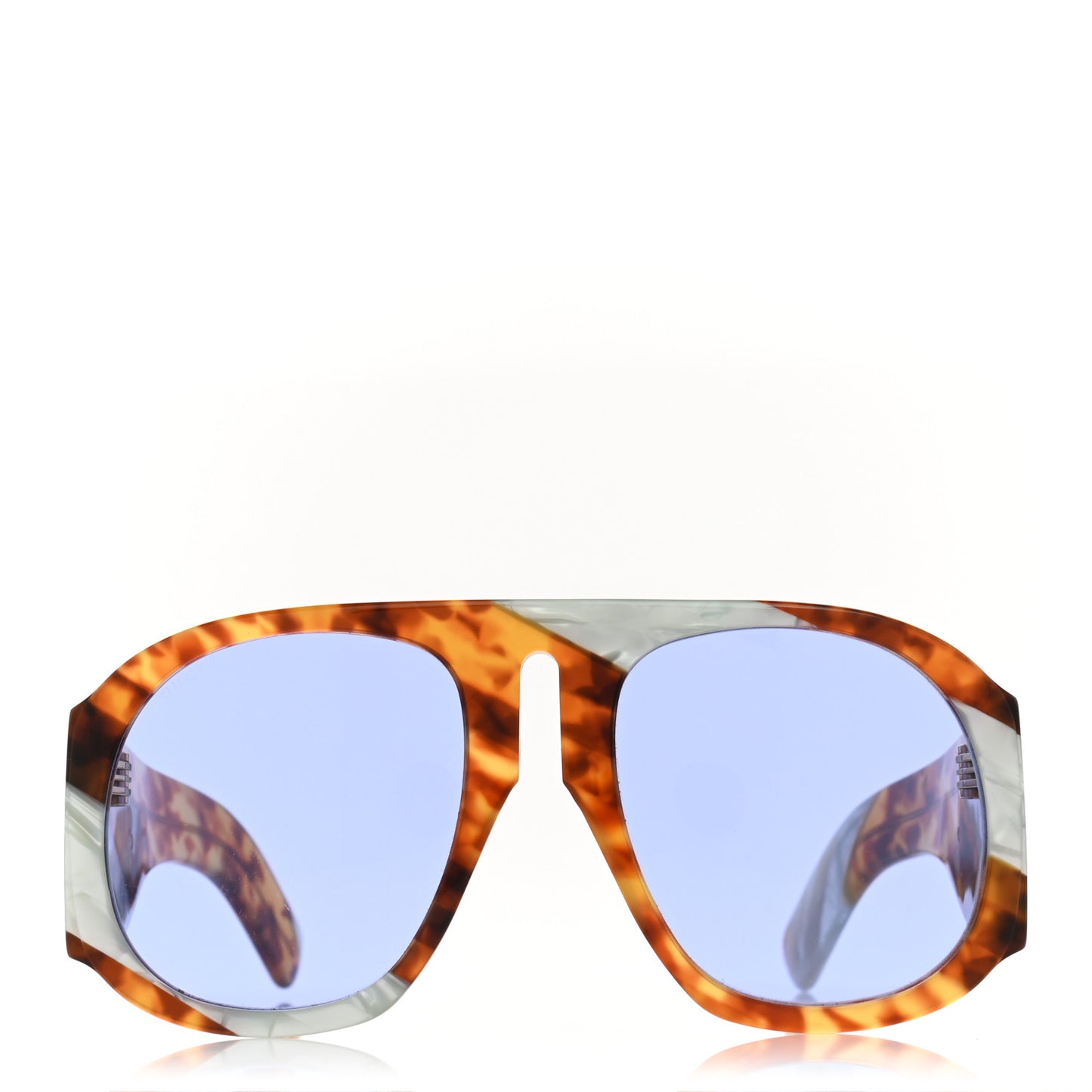 Oversized Aviator Sunglasses GG0152S Tortoise Mother Of Pearl
