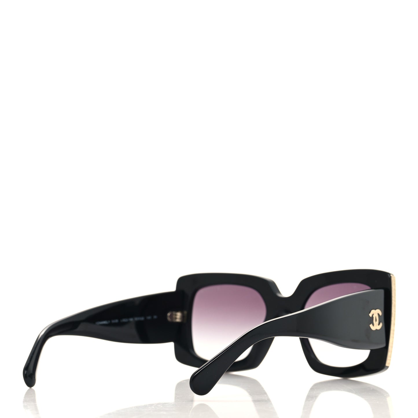 Acetate Rectangle Sunglasses 5435 Black