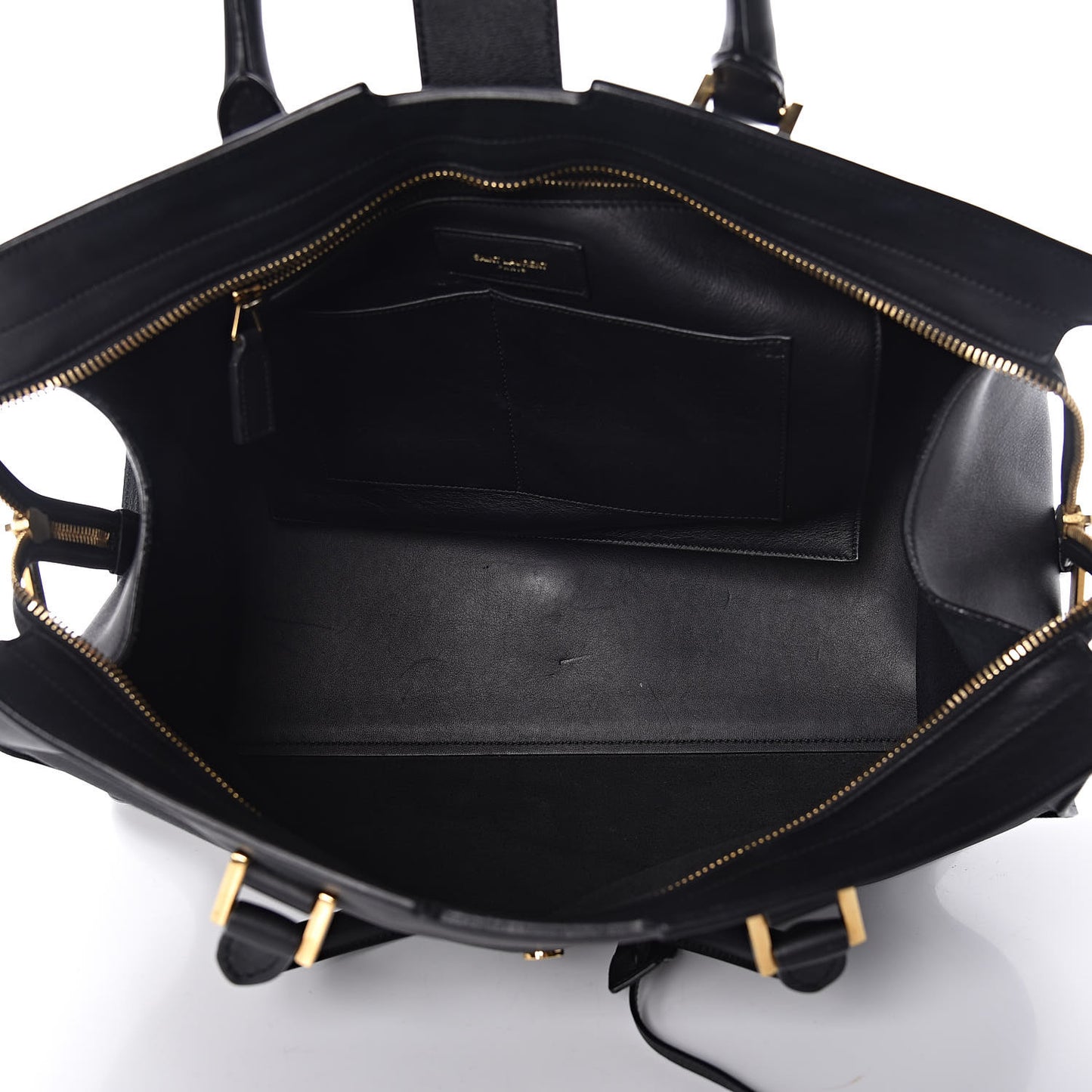Calfskin Medium Classic Y Cabas Black