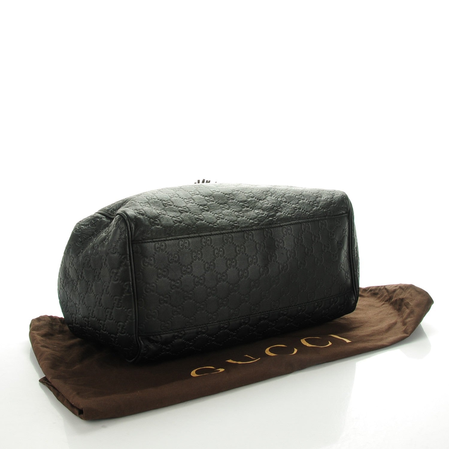 Gucci Guccissima Medium Emily Shoulder Bag Black 4 of 7