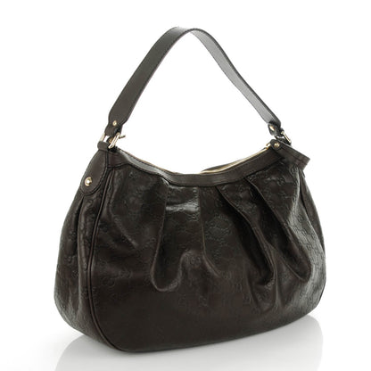 Gucci Guccissima Medium Sukey Hobo Dark Brown 3 of 7