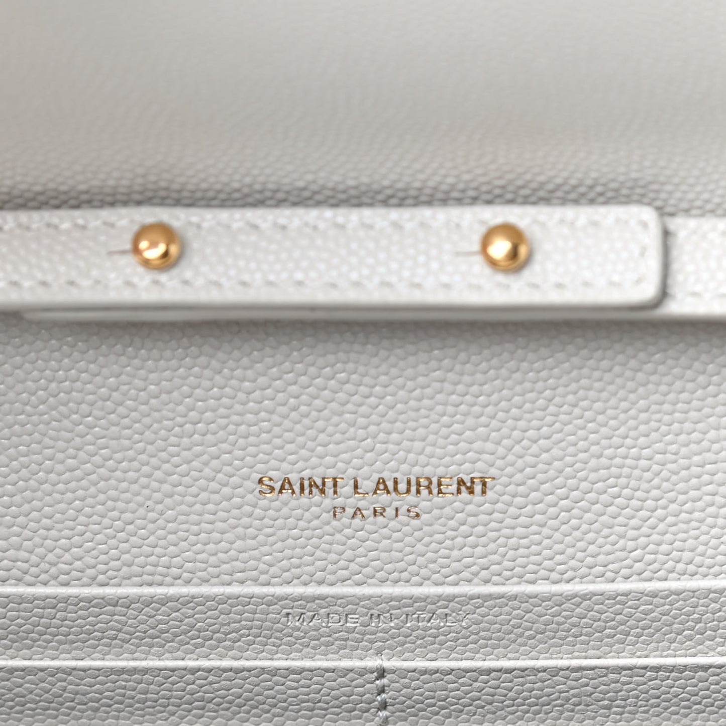 Grain De Poudre Mixed Matelasse Triquilt Monogram Chain Wallet Crema Soft