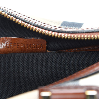 Burberry House Check Bridle Calfskin Medium Alchester Bowling Bag Dark Tan 8 of 17