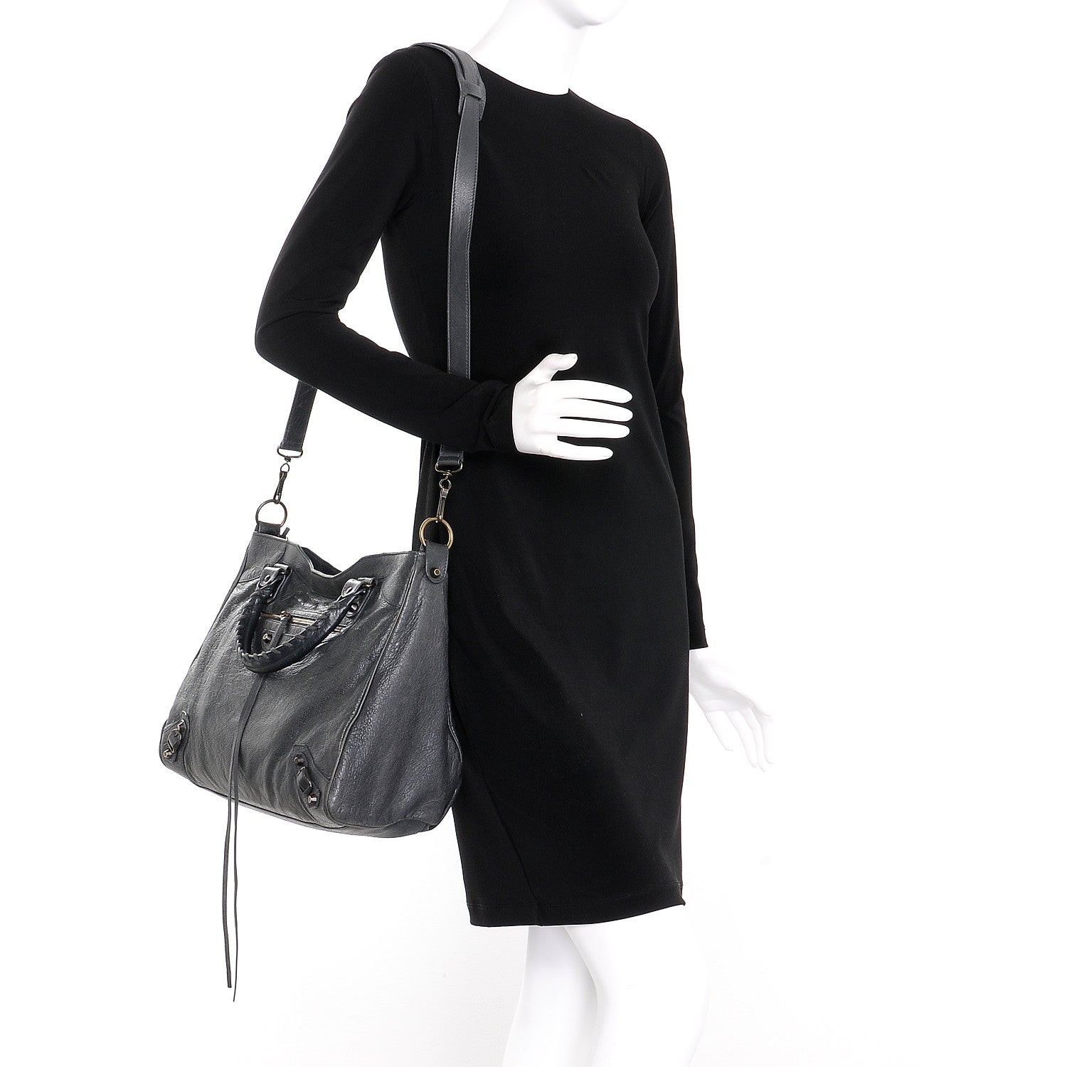 Balenciaga Agneau Classic Hardware Velo Anthracite 2 of 21