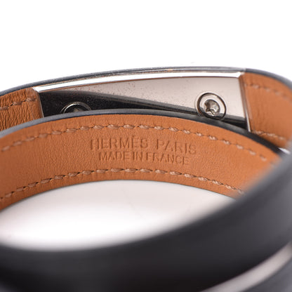 Hermes Box Rivale Double Tour Bracelet M Black 4 of 5