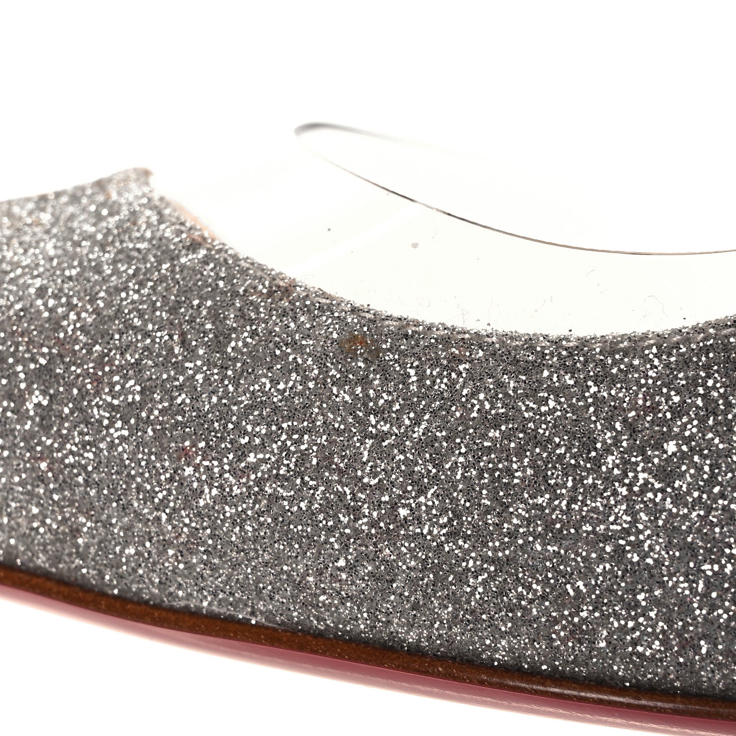 Christian Louboutin Mini Glitter PVC Specchio Optisexy 100 Pumps 38 Ivory Light Gold 17 of 20