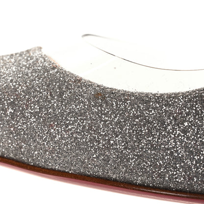 Christian Louboutin Mini Glitter PVC Specchio Optisexy 100 Pumps 38 Ivory Light Gold 17 of 20