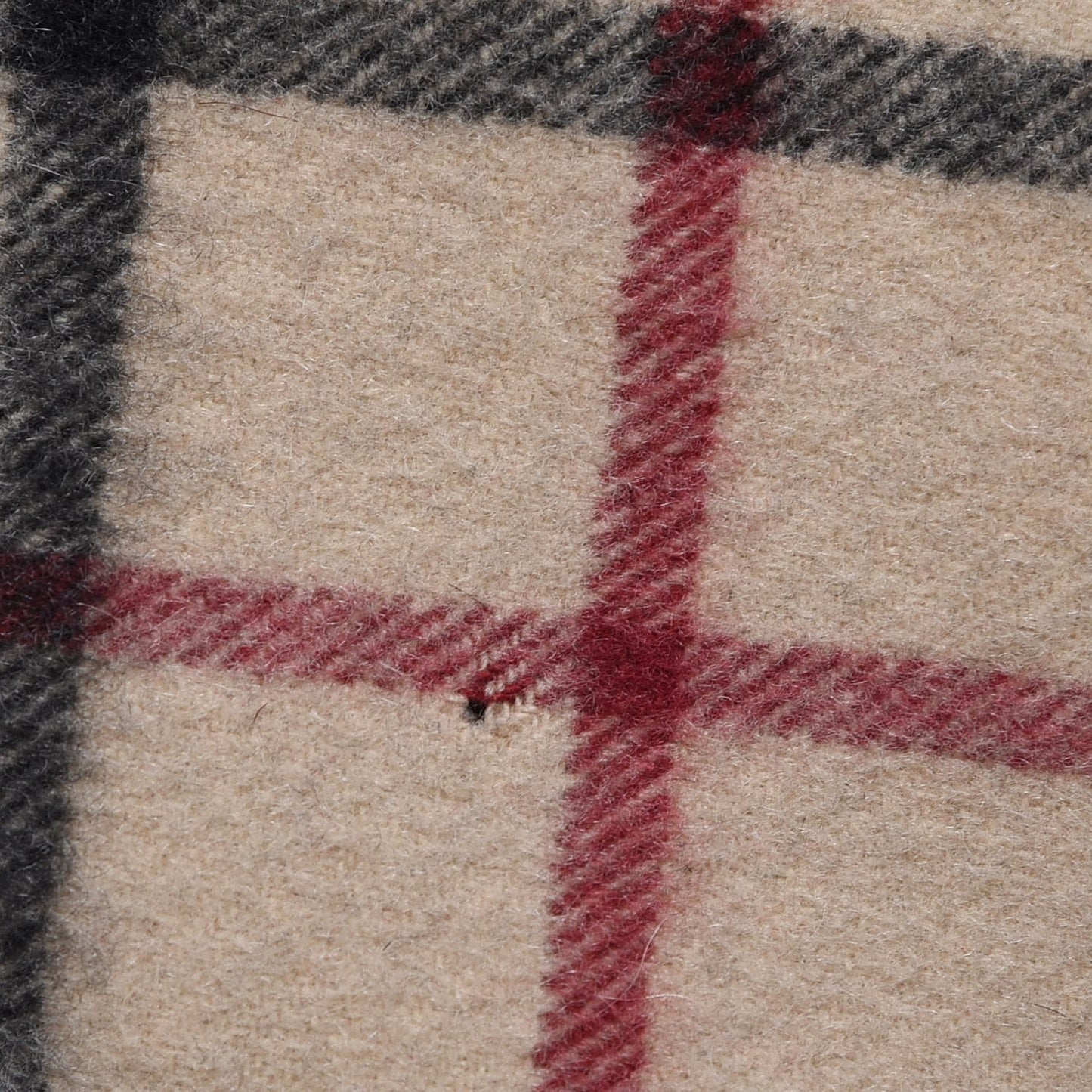 Cashmere House Check Scarf Camel