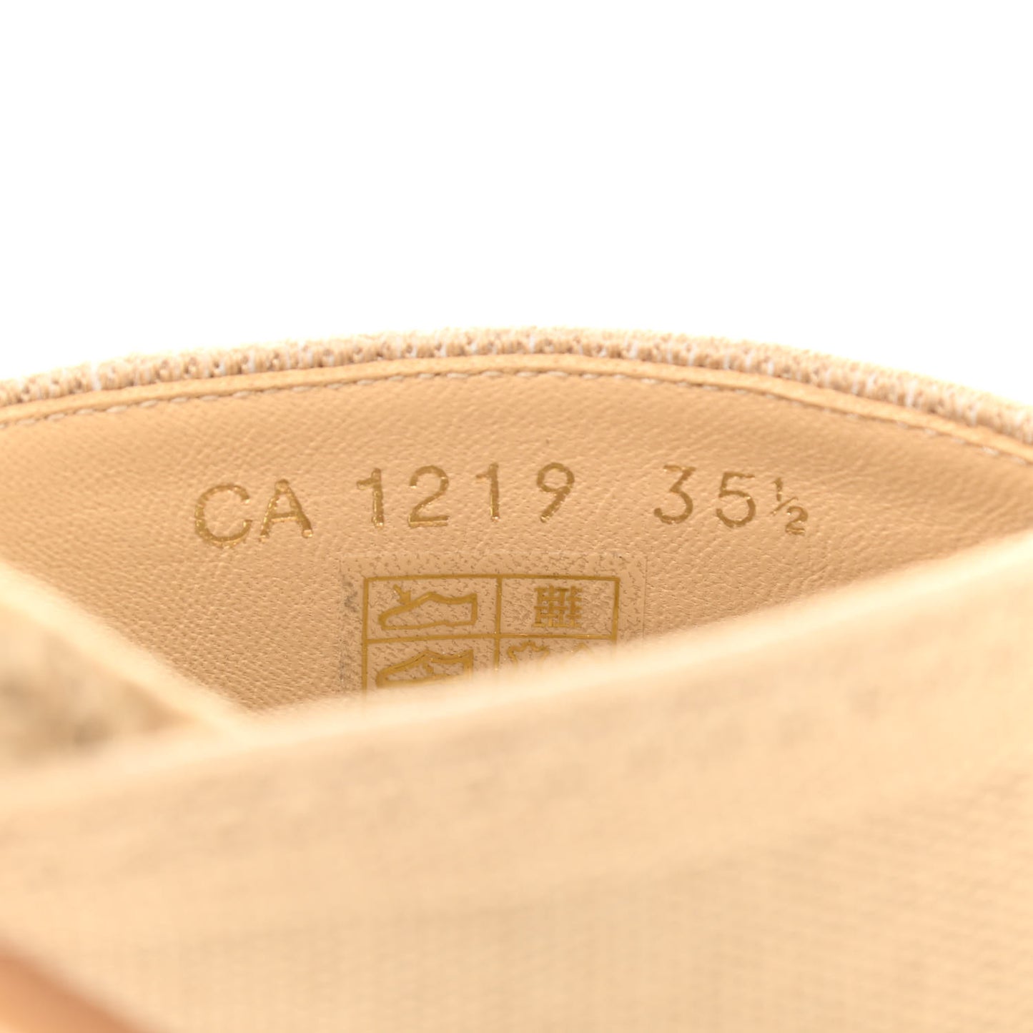 Canvas Embroidered Granville Espadrille Crisscross Flat Slide Sandals 35.5 Cream