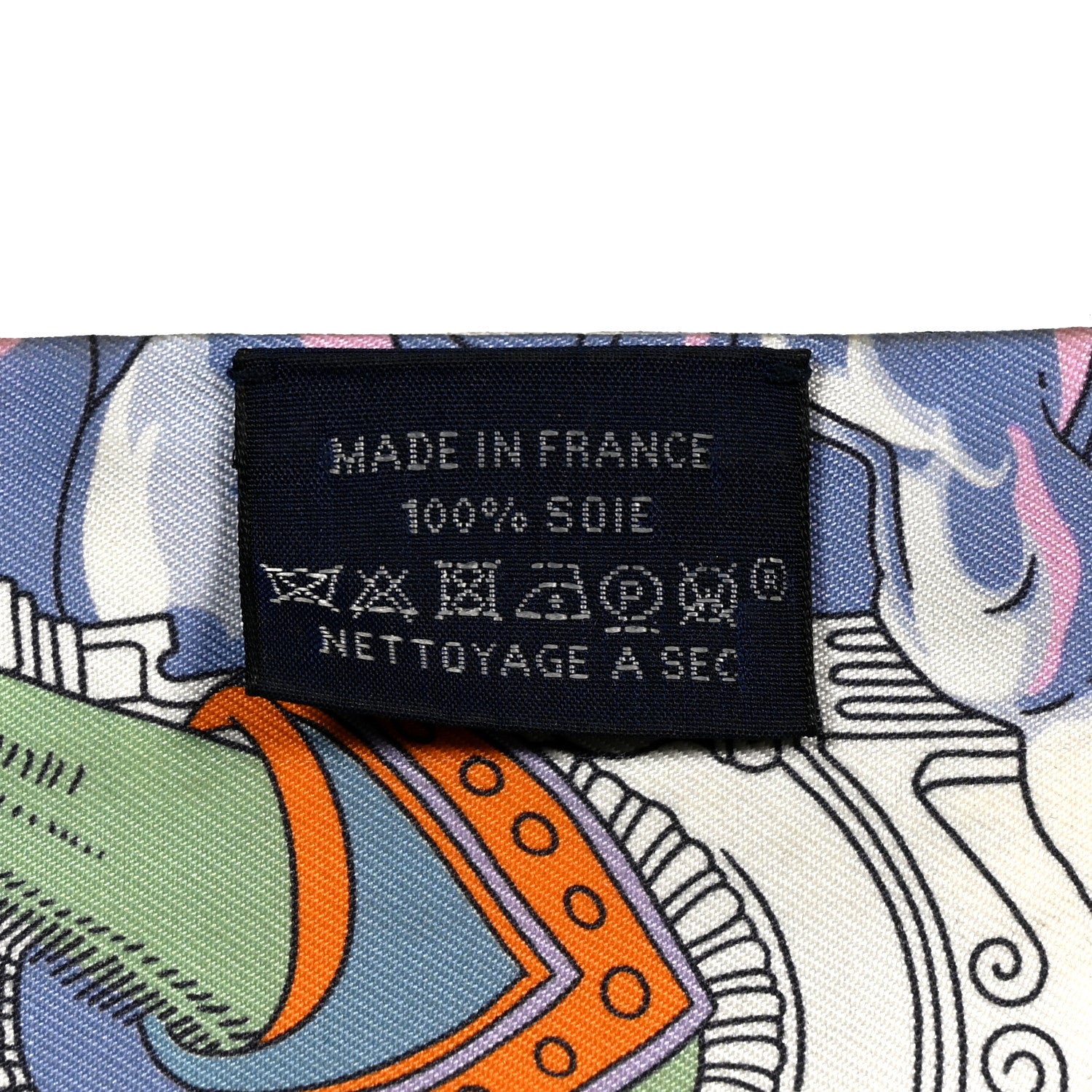 Hermes Silk Sur Mon Nuage Twilly Bleu Black Mauve 2 of 5