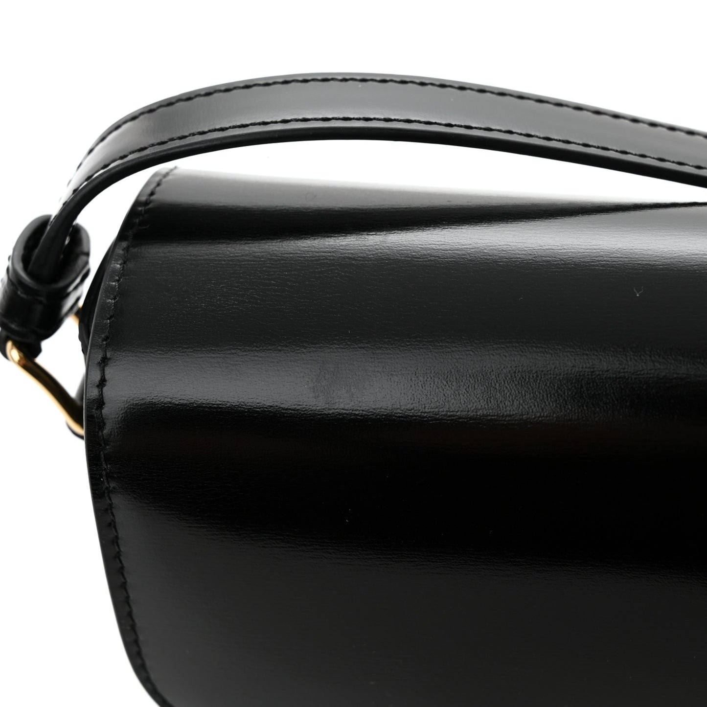 Shiny Calfskin Teen Triomphe Black