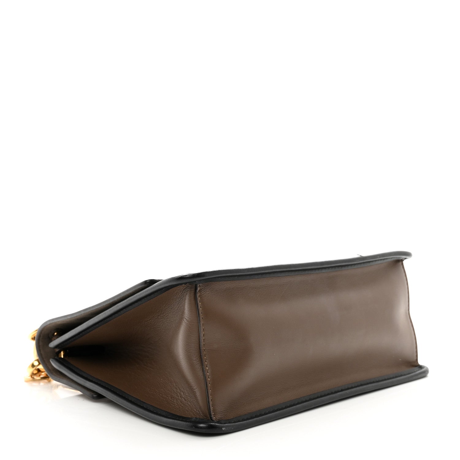 Fendi Vitello Century F is Fendi Bi-Color FF 1974 Embossed Kan I Shoulder Bag Maya Black 4 of 10