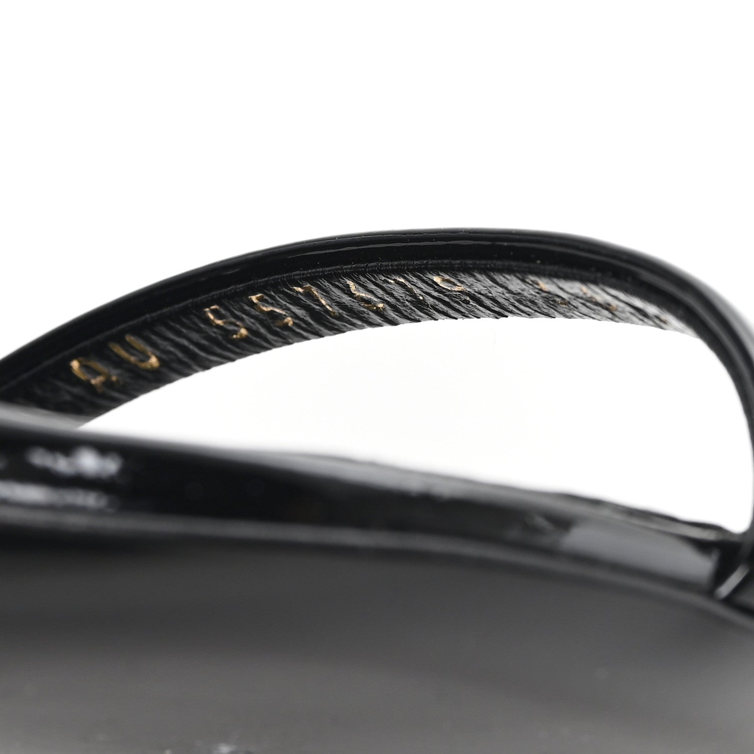 Saint Laurent Patent Calfskin Opyum 85 Sandals 36.5 Black 9 of 10