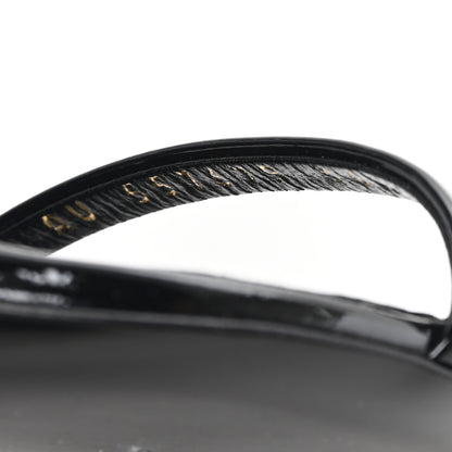 Saint Laurent Patent Calfskin Opyum 85 Sandals 36.5 Black 9 of 10