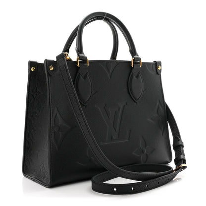 Louis Vuitton Empreinte Monogram Giant Onthego PM Black 3 of 9
