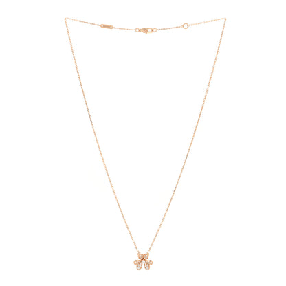 Van Cleef & Arpels 18K Rose Gold Diamond Mini Frivole Pendant Necklace 2 of 3