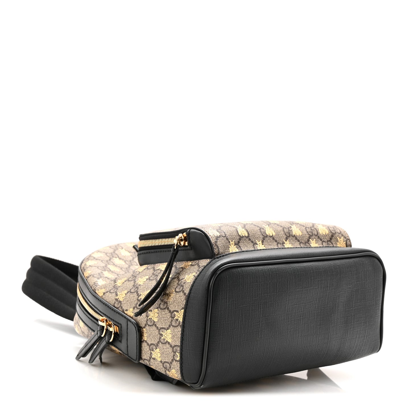 Gucci GG Supreme Monogram Bees Print Small Day Backpack Beige Oro Black 1866858 – FASHIONPHILE