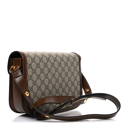 Gucci GG Supreme Monogram Horsebit 1955 Shoulder Bag Beige Brown Sugar 2 of 9