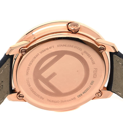 Fendi Stainless Steel Calfskin 36mm Run Away Quartz Watch 4 of 5