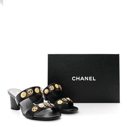 Chanel Lambskin Jeweled Mule 39 Beige 10 of 10