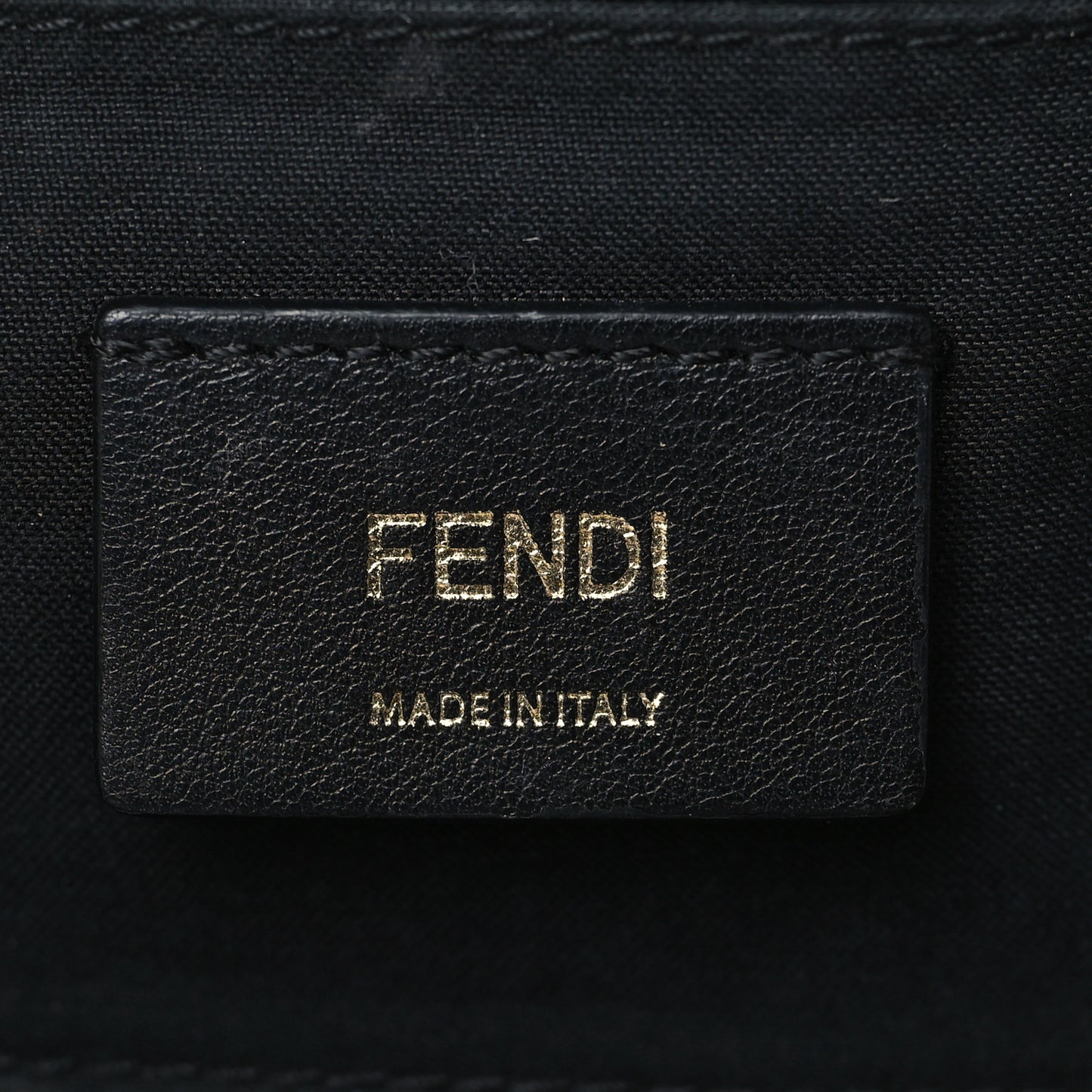 Vitello Century F is Fendi Bi-Color FF 1974 Embossed Camera Case Maya Black